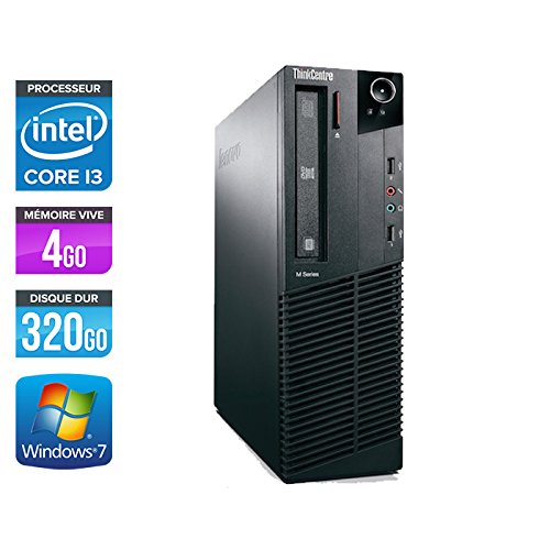Lenovo ThinkCentre M81 SFF-Schwarz-PC (Intel Core I 3-2100/3.10 GHz, 4 GB RAM, 320 GB HDD, DVD Brenner, Win 7 Professional)