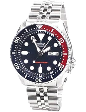 Seiko Herren-Armbanduhr 5 Sports Diver's Analog Automatik Edelstahl SKX009K2
