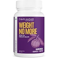 AADAR WEIGHT NO MORE | Natural Weight Loss Supplement | 120 Capsules | Belly Fat Burner for Men and Women
