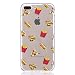 Produktbild iPhone 7 Plus / iPhone 8 Plus Hülle, Hozor Niedlich Persönlichkeit Mode Serie Ultra Dünn TPU Bumper Case Kratzfest Backcover Schutzhülle Transparent Schale Flexible Weiche Silikonhülle Crystal Klar Handyhülle - Burger