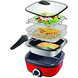 Triomph ETF1672 Multicuiseur 12-en-1, 1400 W, 5 liters, Rouge