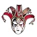 Produktbild X&MX Bemalte Halloween Masken, Prom Party Masken Upscale Venedig Performance Masken,Red