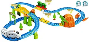 Webby Kids Big Train with Flyover with Intelligent Sensing and Dialog with Light Effects, Multi Color
