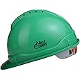 Allen Cooper Industrial Safety Helmet SH-722, Shell with Ventilation, Plastic Cradle with Ratchet adjustable Headband - GREEN (Pack Of 3)