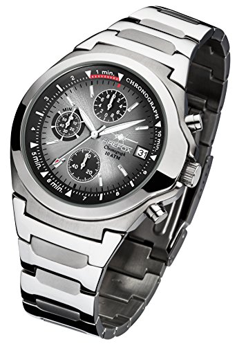 FIREFOX CLASSIC FFS06-104 sunray grau Chronograph Herrenuhr Armbanduhr Sicherheits- Faltschliee 10 ATM water resistant FIREFOX CLASSIC FFS06-104 sunray grau Chronograph Herrenuhr Armbanduhr Sicherheits- Faltschliee 10 ATM water resistant
