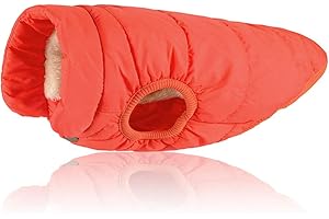 FEILING Veste d'hiver en polaire pour chiens de petite, moyenne et grande taille (XS, orange)