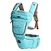 Bebamour Cotton Baby Carrier Infant Comfort Backpack Sling Wrap (Lake Green)