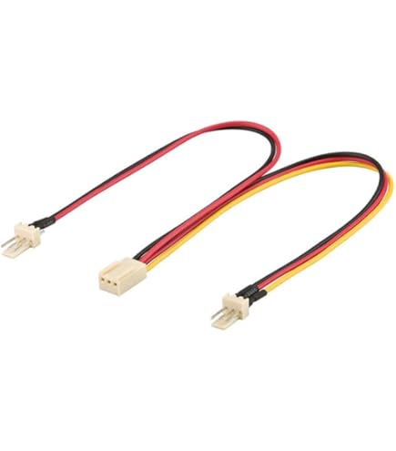 Cavo Prolunga Per Ventola PC 2x12 3 Pin Maschio-femmina, Circotech, Nuovo