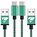Produktbild USB C Kabel auf USB 3.0 Rephoenix Nylon USB Type C Ladekabel für Google Nexus 5X/6P, Pixel XL, OnePlus 2/3, HTC 10, Lumia 950 / 950XL, Nokia N1 Tablet, MacBook und Weitere Geräten (3.2ft-Grün)