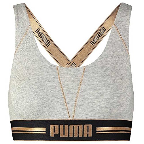 Puma Damen Klassischer BH grau grau - 3