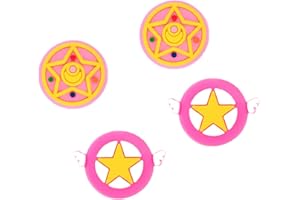 Viwind Copri levette Analogiche in Silicone per Nintendo Switch/Switch OLED Joycon,Joystick Cap Analogico,Joystick Thumb Grip Caps Cover,Accessori Kawaii Animal Cartoon per NS Switch Lite(Sailor Moon)