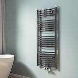 doporro Calefacción de baño 100x50cm Radiador de panel blanco ...