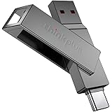 Thinkplus Dual Flash Drive 128GB USB3.1 Typ e-C and Type-A 2 in 1 Memory Stick for Computers and OTG Android Device(x121)