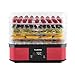 Produktbild Klarstein Valle di Frutta - Dörrgerät , Dörrautomat , Früchtetrockner , 5 Etagen , 250 Watt , einstellbare Temperatur , Timer , LCD-Display , teilzerlegbar , leichte Reinigung , rot