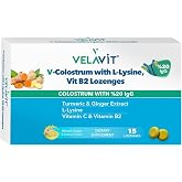 Velavit V- Colostrum with L-Lysine Vitamin B12 Lozanges 15 lozenges