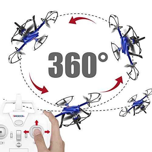 DROCON Brushless Motors Drone, Blue Bugs, 15 minutes Flying Time MJX Bugs 3 Quadcopter Support Gopro HD Camera, 300 m Control Distance (DROCON BLUE BUGS 3)