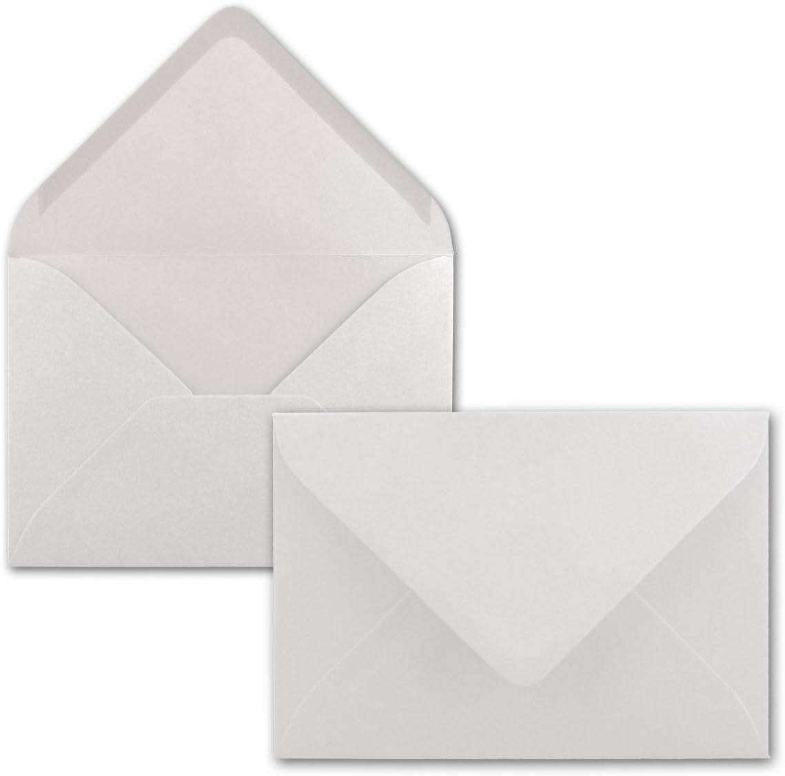 Envelopes B6 119 x 174 mm coloured envelopes | Nassklebung | Coloured Paper | Post Envelopes, No Window, Ideal for Christmas, cards, and Invitations | Series colourful 200 Umschläge Natural White