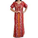 Indiatrendzs Women Nighty Cotton Printed Nightwear Night gown Chest 46