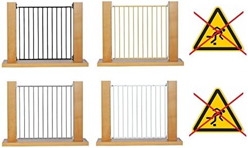 van Hoogen® Model: KESHIA - Door safety gate | Widths from 70 - 140 cm, height 77 cm | Pivoting door gate | In 3 colours | Suitable for children, babies, cats and dogs