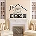 Produktbild Waofe Sweet Home Wandaufkleber Wohnzimmer Wandtattoos Home Muster Diy Kunst Removable Vinyl Klebstoff Tapete Wohnkultur 44 * 62 Cm