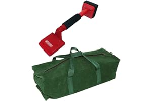 TOOLTIME. Voche® Red Knee Kicker Carpet Stretcher Fitting and Laying Tool with Heavy Duty 24" Canvas Tool Bag