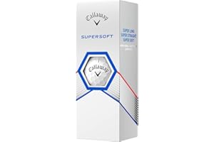 Callaway Palline da golf Supersoft 2023 (bianche, 3 pezzi) 1 manica super lunga e migliorata