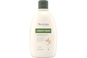 Aveeno Moisturising Cream (1x 500ml), Nourishing Body Lotion with Hydrating Colloidal Oatmeal, Full Body Moisturiser for Dry and Sensitive Skin, Suitable For Adults and Babies From 3 Months