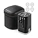 Produktbild Universal Reiseadapter, CrazyFire Internationale Ladegeräte 150 länder Weltweit, USA / UK / EU / AUS mit Doppel-USB-Ports 3A, 5V, 3200mA, Universal Reise-Adapter Für Beruflich Verreisen, Reisen