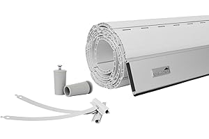 Schellenberg Rolladen Maßanfertigung, PVC Rolladenpanzer, Auswählbar: Breite 50-200 cm, Höhe 100-230 cm, System Maxi, Farben Weiß, Grau