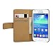 Produktbild Membrane - Schwarz Brieftasche Klapptasche Hülle Samsung Galaxy Core Plus (GT-G3500 / SM-G350 / G3502 / Trend 3) - Wallet Case Cover Schutzhülle + 2 Displayschutzfolie