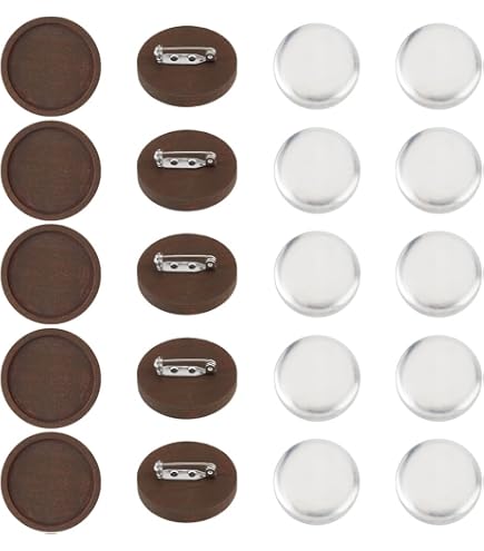 PH PandaHall 13 Styles Broche Cabochon Ovale Blanc Lunette Plateau Réglage avec Épingle Broche Vintage Épingles Arc Cabochon Cadre Photo Épingles Base pour Mariage Saint-Valentin DIY Bijoux, 30x40mm