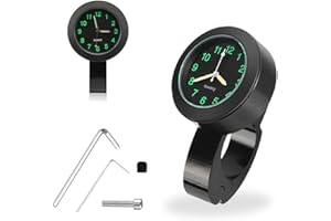 Dadazhenxuan Motorraduhren,Fahrrad Uhr,Motorrad-Uhren,Lenkerhalterung Uhr,Motorrad Lenkeruhr,Motorraduhr für Lenker Wasserdicht,Motorrad Uhr Lenker,Lenkeruhr Motorrad