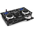 VONYX CDJ500 Dual DJ CD Mixer Combo with Built-In Amplifier and Bluetooth Connectivity - Professional Dual CD Players System for Live Events, Parties, and Studio Sessions, CD Player for DJs