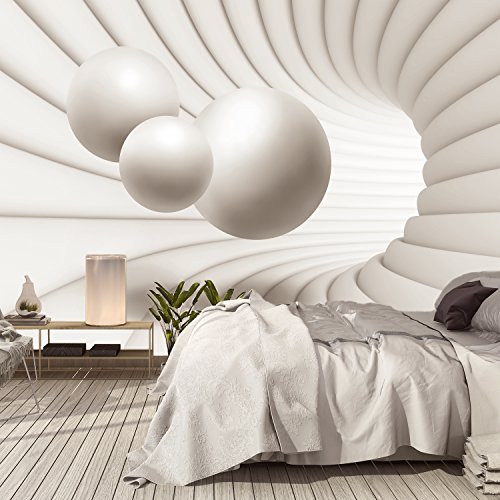 FOTOTAPETE ,,3D Architecture 110' 366 x 254cm 3 D 3D Abstrakt Architektur Raum Kugeln Modell Dimension Tapete inklusiv Kleister NEU XXL