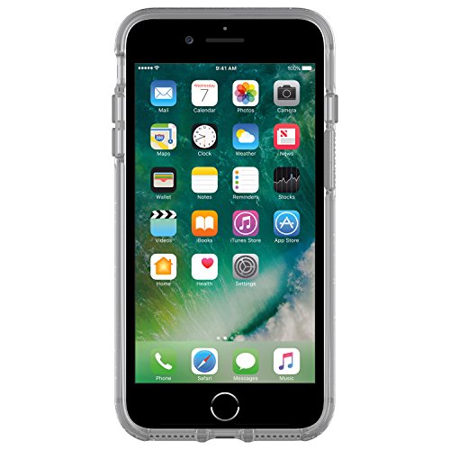 OtterBox Symmetry Clear - Funda protecci  n transparente para iPhone 7 Plus 8 Plus Stardust  purpurina 