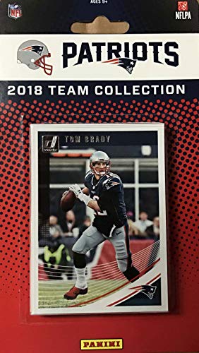 New England Patriots 2018 Donruss 13 carte Ensemble de l'équipe avec Tom Brady, Rob Gronkowski, Rookie de cartes Sony Michel, Duc Dawson et Danny Etling Plus