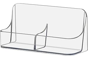 DEFLECTO Deflect-o 70401, Porta Tarjetas de Presentacion, 2 Compartimentos Verticales