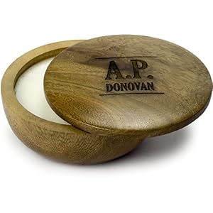 A.P. Donovan - Gentle shaving soap for sensitive skin in practical real wood box - Image 5