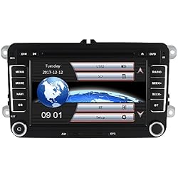 x-yingly 7 Inch 2 DIN en Dash Car Stereo con navegación GPS Wince Sistema Reproductor de DVD FM Am Radio Bluetooth USB SD Apoyo Parking Sensor Control de Volante 1080P vídeo con 8 GB Tarjeta de Mapa