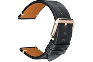 REZERO Cinturini Rilascio Rapido per Orologio, Cinturino in Pelle di Vitello, Cinghie, Fasce per Orologio, Bracciale Orologio in Pelle Morbida per Uomo Donna 18mm, 19mm, 20mm, 21mm, 22mm, 23mm, 24mm