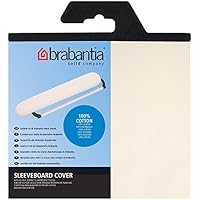 Brabantia 204364 - Funda para planchamangas, algodón, 2 mm de espuma, color crudo