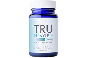 TRU NIAGEN │ Suppléments de nicotinamide riboside NAD pour réduire l'épuisement et la fatigue, formule brevetée NR, 30 pièces, 300 mg par portion (1 mois / 1 bouteille)