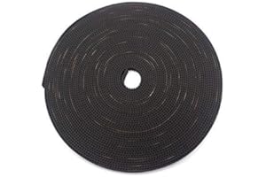 Impresión 3D Correa de distribución GT2, TUZUK 10 metros (32,8 pies) Correa de distribución abierta GT2 Paso de 2 mm Ancho de 6 mm Fibra de vidrio de caucho Apto para impresoras 3D