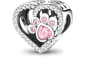 KUNVONIC Charm Suspension Ladies 925 Sterling Silver for Bracelet Charms Beads odpowiedni do Pandora bransoletki i obręcznika, kompatybilny z europejskimi bransoletkami dla kobiet dziewczyn