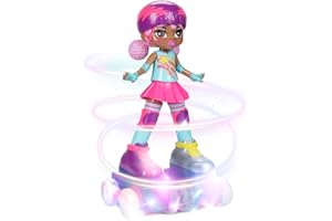 JAKKS PACIFIC Rock N Rollerskate Lightning Luna, Doll-Plays Music, Skates and Lights Up, Remote Control Rollerskating Doll Performs Amazing Moves! Toy Ideal For Ages 5+