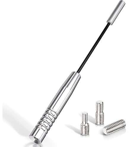 Bingfu Universal Car Roof Aerial Replacement, Short 18cm, DAB & FM & AM Reception, Black, 5E 1 Ohm Impedance, 1E 2 Feet Range