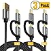 Produktbild USB C Kabel, Multi USB ladekabel, Carlcoo 2 in 1 USB Type C Ladekabel + Micro USB Ladekabel (3 Stücke, 1ft, 3ft, 6ft) für Samsung Galaxy, HTC, Huawei, Sony, Nexus- Silbern