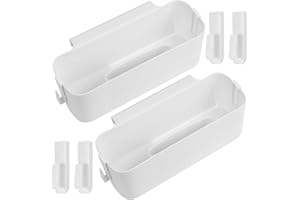 Gaomoeny 2 sztuki organizerów na łóżko z haczykami, wiszący organizer, kosz do przechowywania, stolik nocny