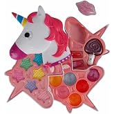 2602 Unicorn Şekilli 3 Katlı Makyaj G&uuml;zellik Seti