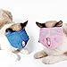 Produktbild B5645ellsBreathable Mesh Schöne Katze Anti Biss Maulkorb Reisewerkzeug Badesack Heimtierbedarf - Blau S